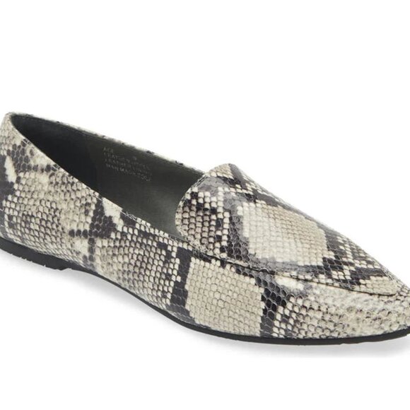 CHOCOLAT BLU Genuine Leather Ace Pointed Toe Flats — 6 US — Embossed Snake - NWT - Picture 7 of 8